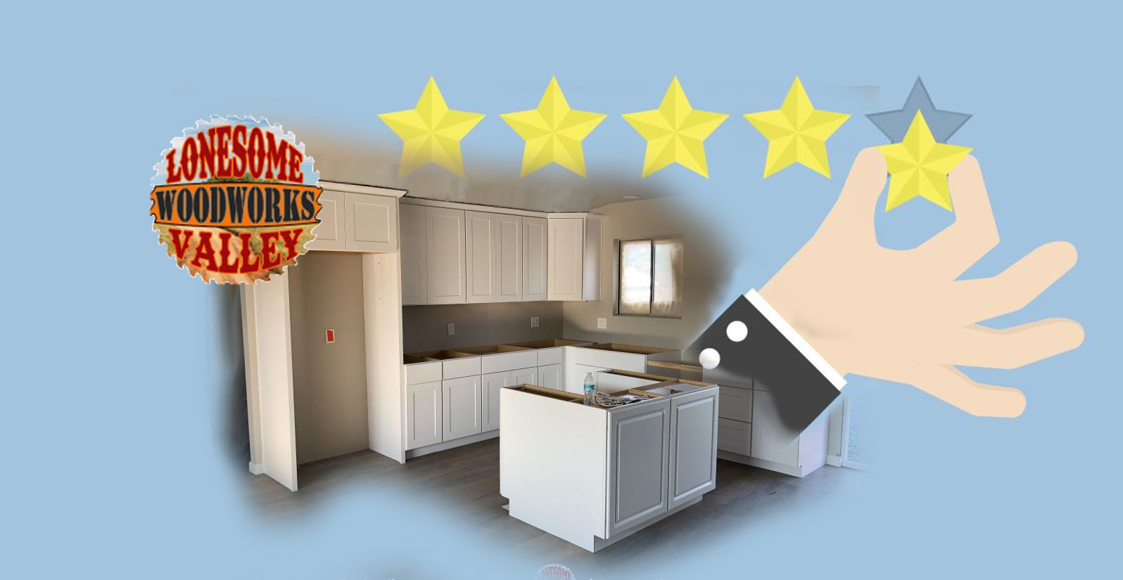 Header for kitchen remodel reviews web page