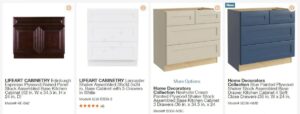 Home Depot high-end cabinets