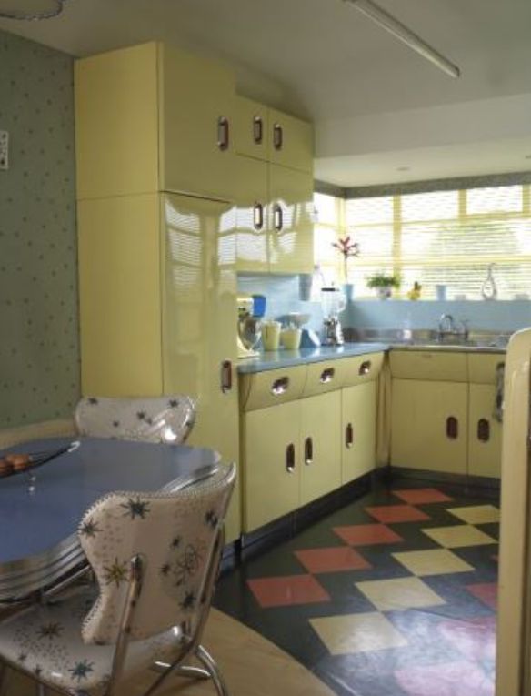 50s style retro kitchen